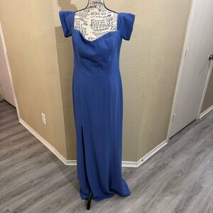 Dress the Population Blue Maxi Dress
